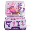 Purple Doctor Nurse Stethoscope Glasses Scissors Tools Toy Kits Box TY004